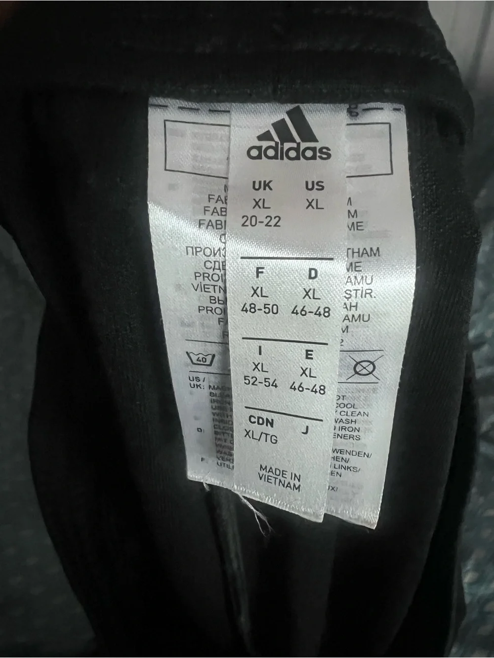 adidas Black Sweatpants with Multicolor Stripe Accents